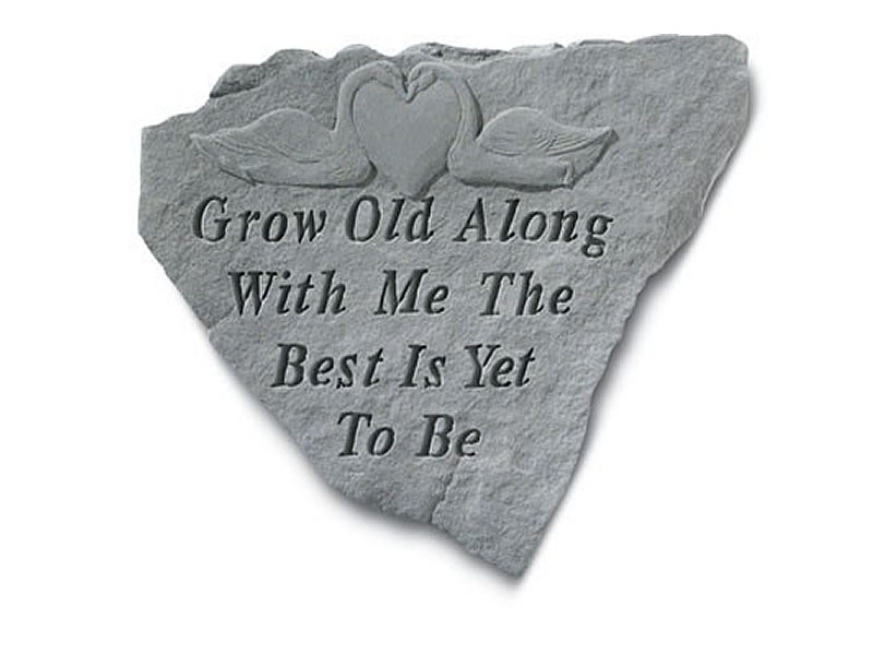 Garden Stone - Grow old along with me.... - 5 LBS - 8.5 x 11 - Garden Stones - Gifts | ToGoGarden