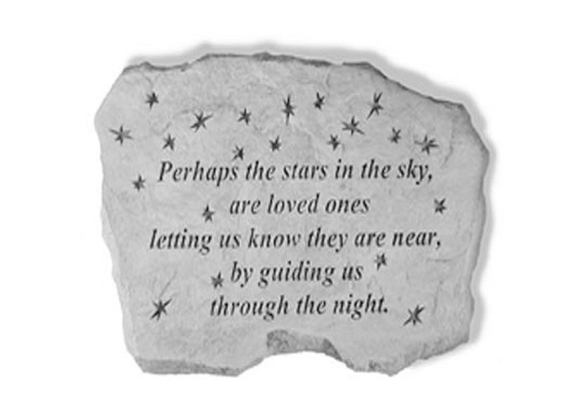 Garden Stone - Perhaps the stars in the sky... - 11 LBS - 16 x 10 - Garden Stones - Memorial | ToGoGarden