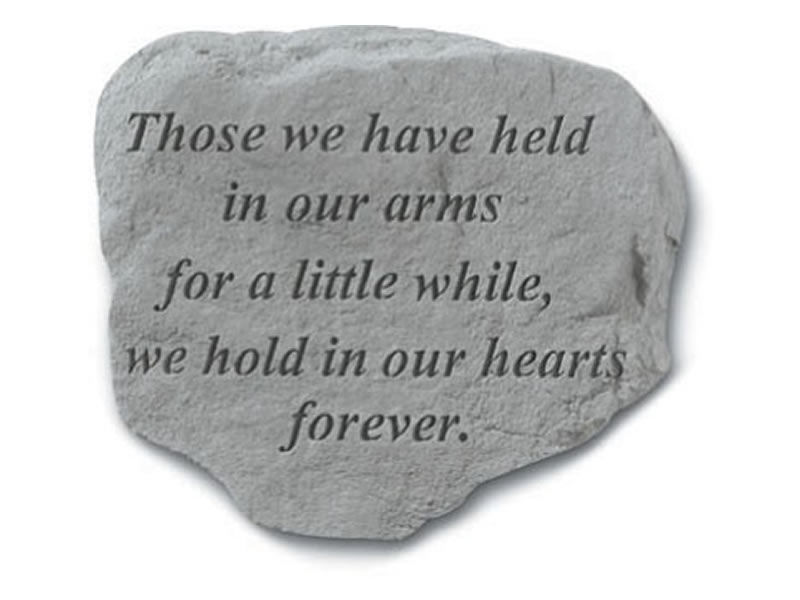 Garden Stone - Those we have held... - 6 LBS- 11 X 10 - Garden Stones - Memorial | ToGoGarden