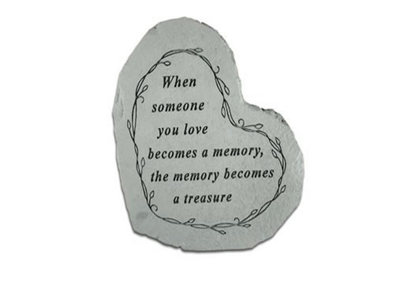 Garden Stone - When someone you love... - 4 LBS - 8.5 X 7 - Garden Stones - Memorial | ToGoGarden