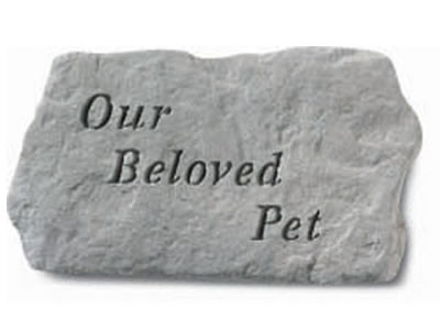 Garden Stone - Our Beloved Pet - 3 LBS - 11 x 6 - Garden Stones - Memorial | ToGoGarden