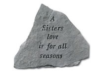 Shop Garden Stone - A sisters love is for all seasons - 5 LBS - 14.5 x 12.75