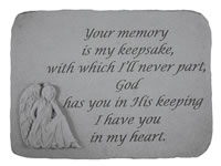 Shop Garden Stone - Your memory is my keepsake... - 8.5 LBS - 15.25 x 10.5